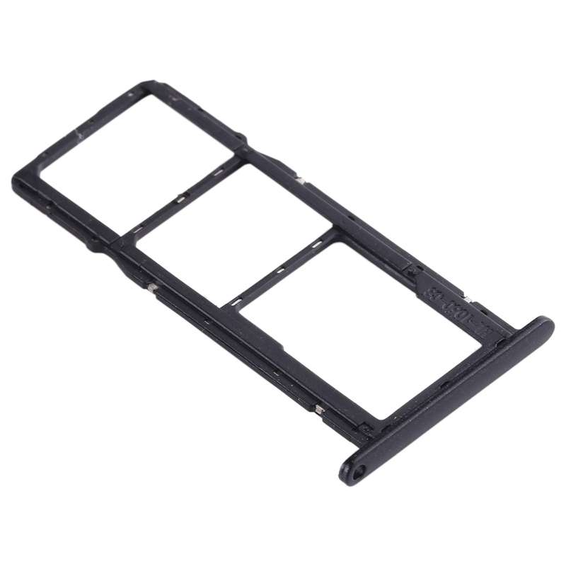 SIM Card Tray + SIM Card Tray + Micro SD Card Tray for Huawei Honor Play 3e (Black)