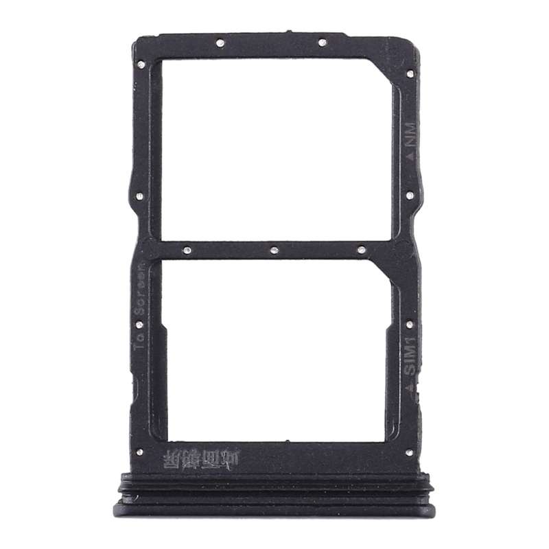 SIM Card Tray + NM Card Tray for Huawei Honor 30S / Nova 7 SE (Black)