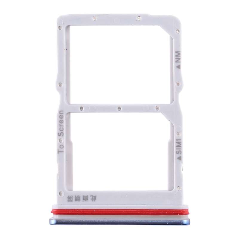 SIM Card Tray + NM Card Tray for Huawei Honor 30S / Nova 7 SE (Black)