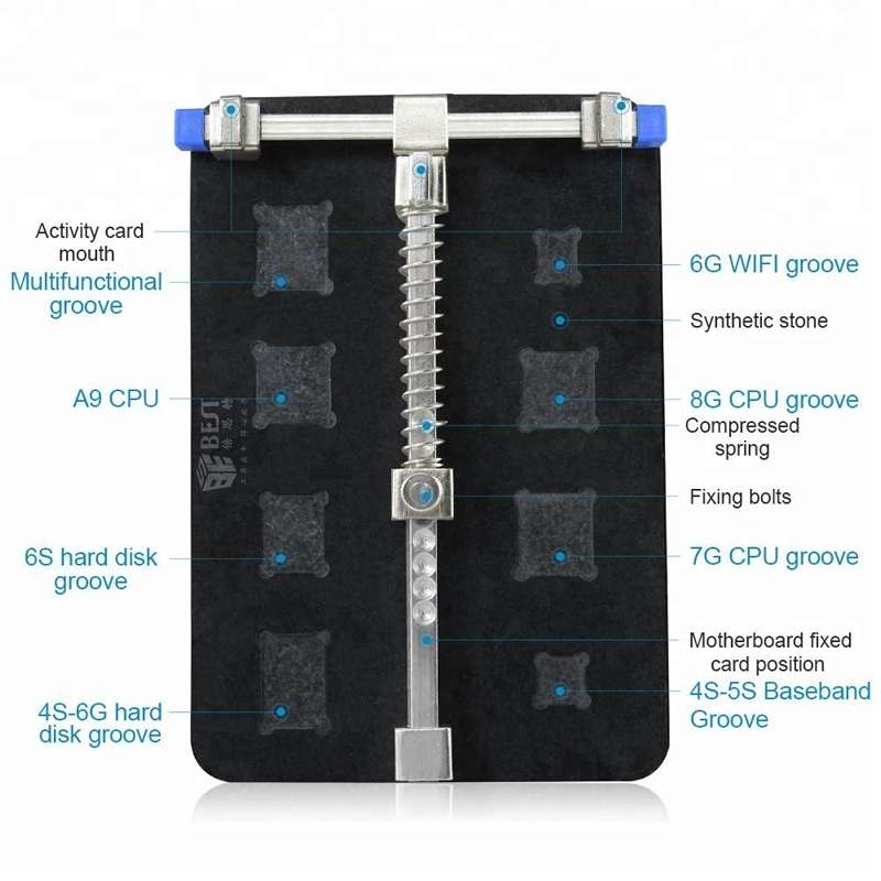 BEST-001E DIY FIX Stainless Steel Circuit Board PCB Holder Fixture Work Station for Chip Repair tool