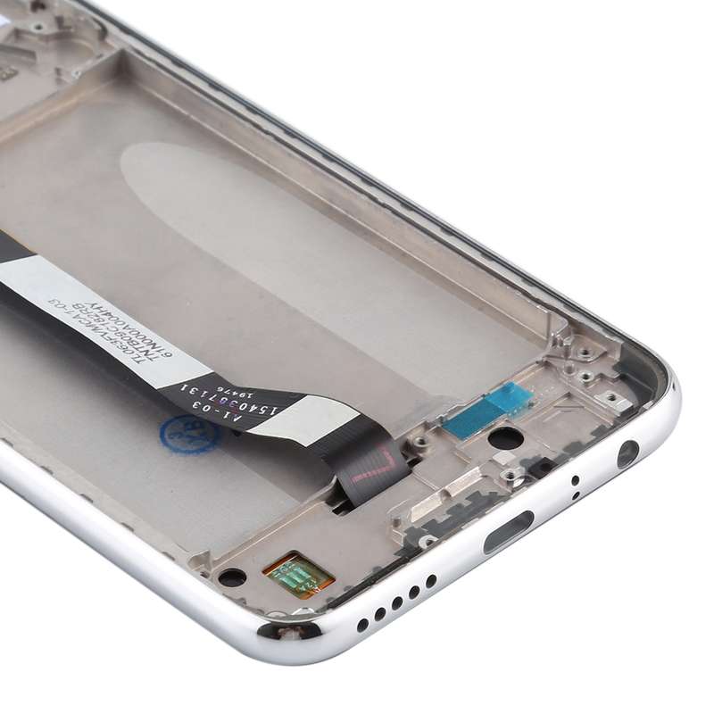 LCD Screen and Digitizer Full Assembly with Frame for Xiaomi Redmi Note 8(Silver)