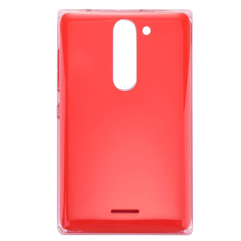 Dual SIM Battery Back Cover for Nokia Asha 502 (Red)