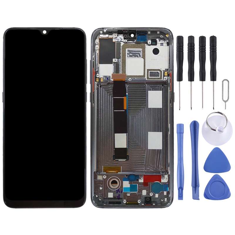 Original AMOLED LCD Screen for Xiaomi Mi 9 Digitizer Full Assembly with Frame(Blue)