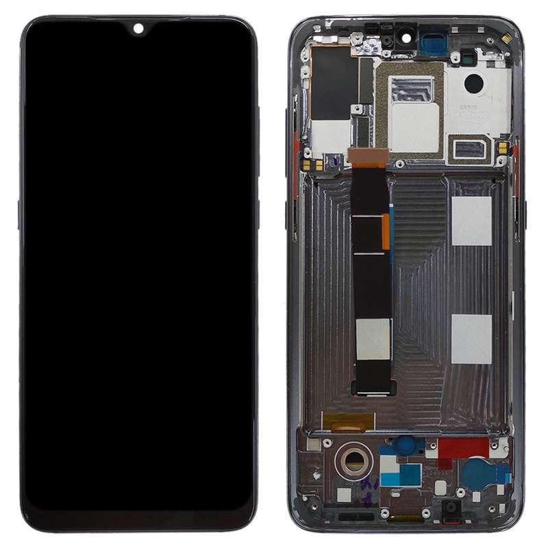 Original AMOLED LCD Screen for Xiaomi Mi 9 Digitizer Full Assembly with Frame(Blue)