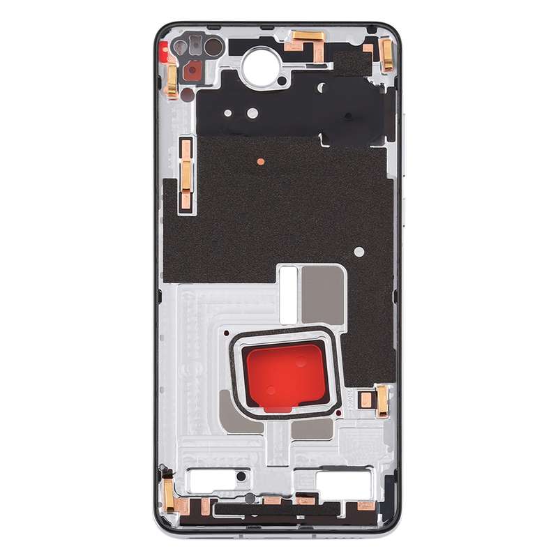 Original Middle Frame Bezel Plate with Side Keys for Huawei P40(Blue)