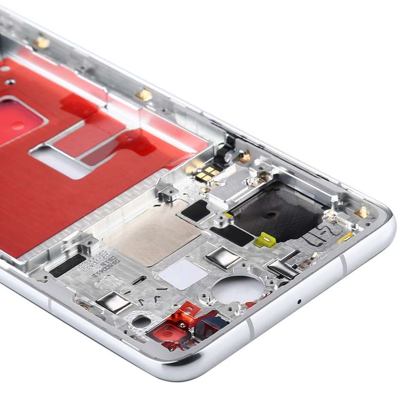 Original Middle Frame Bezel Plate with Side Keys for Huawei P40(Blue)