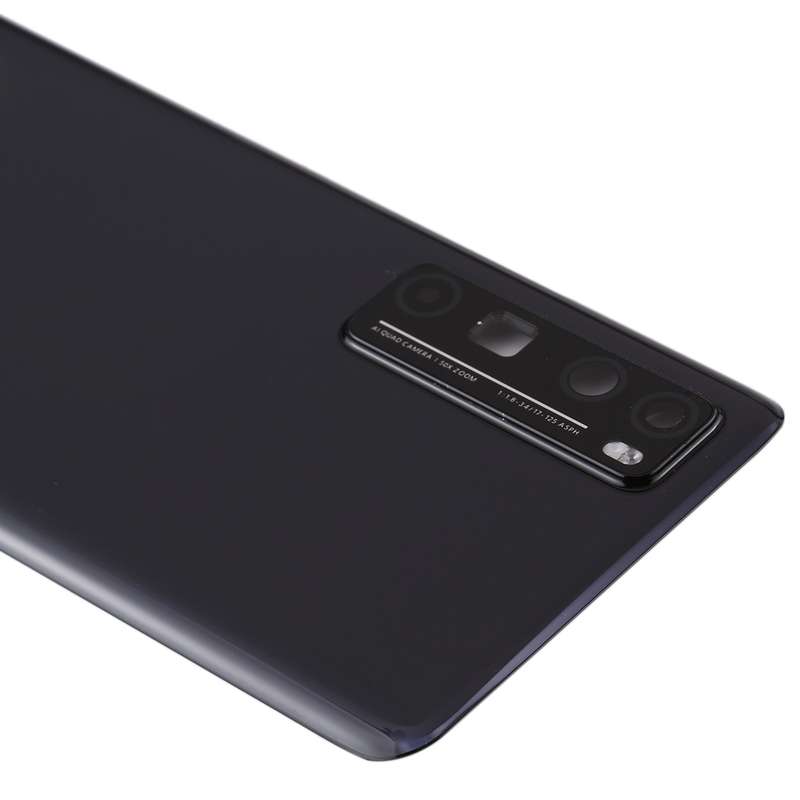 Original Battery Back Cover with Camera Lens Cover for Huawei Nova 7 Pro 5G(Black)