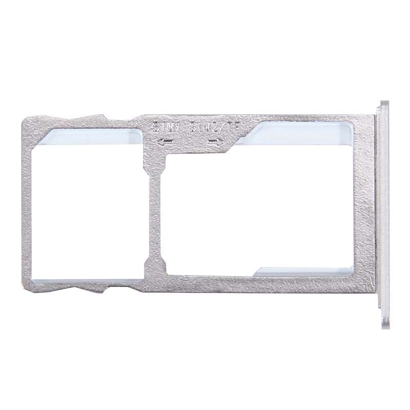 For Meizu M3 Note / Meilan Note 3 SIM + SIM / Micro SD Card Tray (Silver)