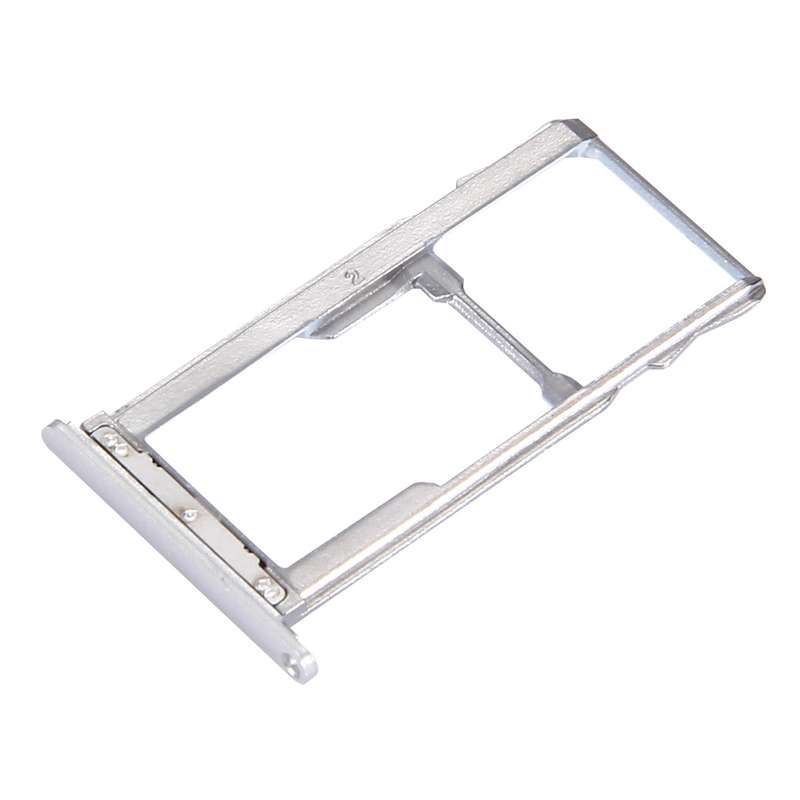 For Meizu M3 Note / Meilan Note 3 SIM + SIM / Micro SD Card Tray (Silver)