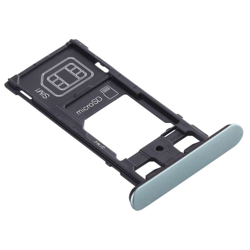 SIM Card Tray + SIM Card Tray + Micro SD Card Tray for Sony Xperia XZ2 Compact(Green)