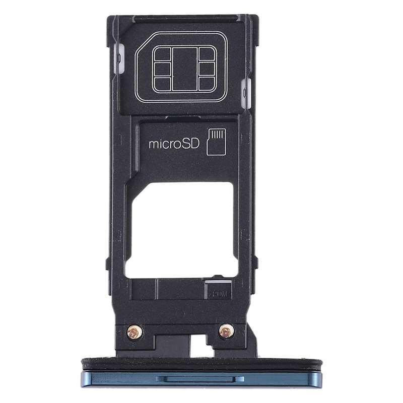 SIM Card Tray + Micro SD Card Tray for Sony Xperia XZ3(Black)