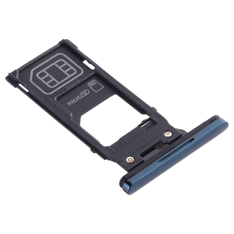 SIM Card Tray + Micro SD Card Tray for Sony Xperia XZ3(Black)
