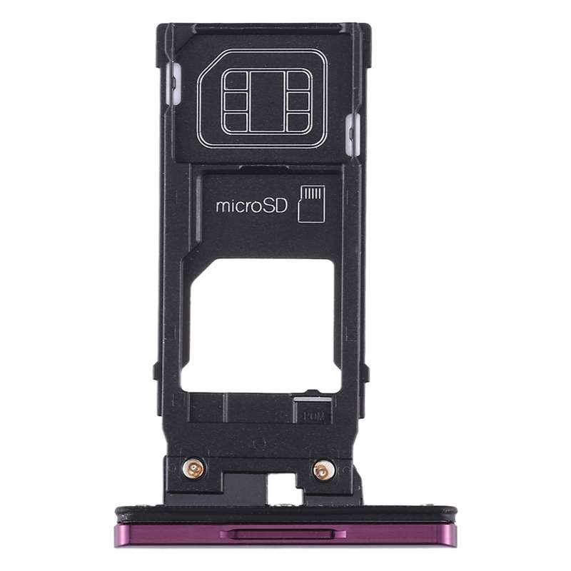 SIM Card Tray + Micro SD Card Tray for Sony Xperia XZ3(Black)
