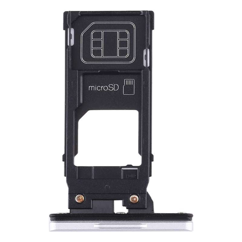 SIM Card Tray + Micro SD Card Tray for Sony Xperia XZ3(Black)