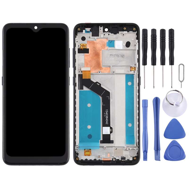 TFT LCD Screen for Nokia 7.2 TA-1196 Digitizer Full Assembly with Frame (Black)
