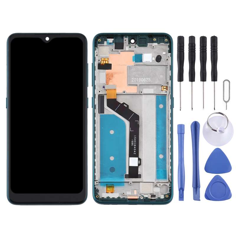 TFT LCD Screen for Nokia 7.2 TA-1196 Digitizer Full Assembly with Frame (Green)