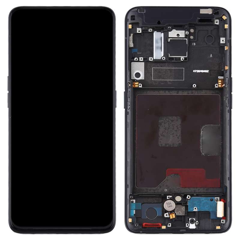 Original LCD Screen for OPPO Reno Digitizer Full Assembly with Frame (Black)