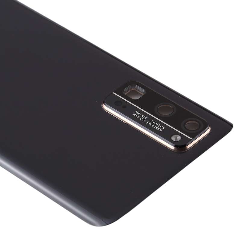 Original Battery Back Cover with Camera Lens Cover for Huawei Honor 30 Pro(Black)