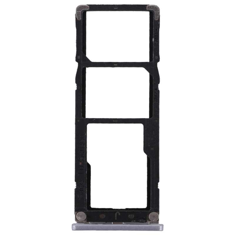 2 SIM Card Tray + Micro SD Card Tray for Xiaomi Redmi Note 5A(Grey)