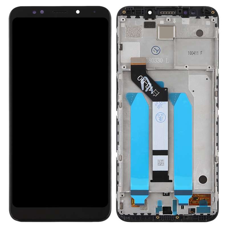 TFT LCD Screen for Xiaomi Redmi 5 Plus Digitizer Full Assembly with Frame(Black)
