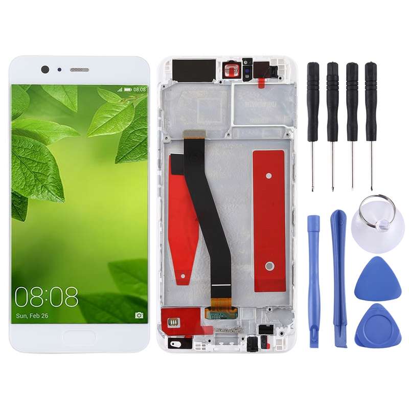 OEM LCD Screen for Huawei P10 Digitizer Full Assembly with Frame(Black)