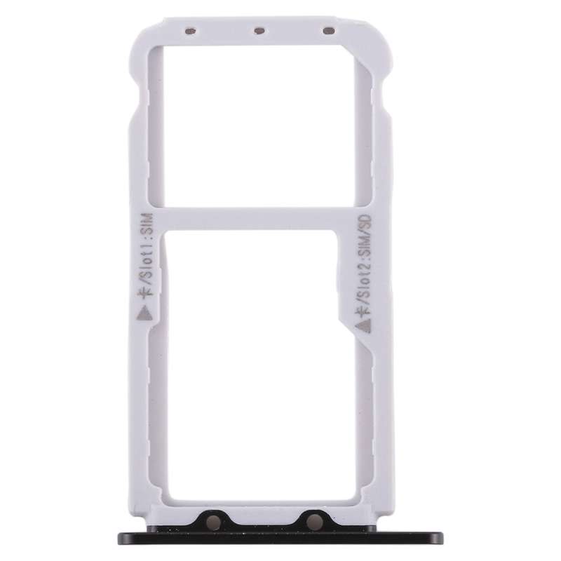 SIM Card Tray + SIM Card Tray / Micro SD Card Tray for Huawei Honor V9 (Black)
