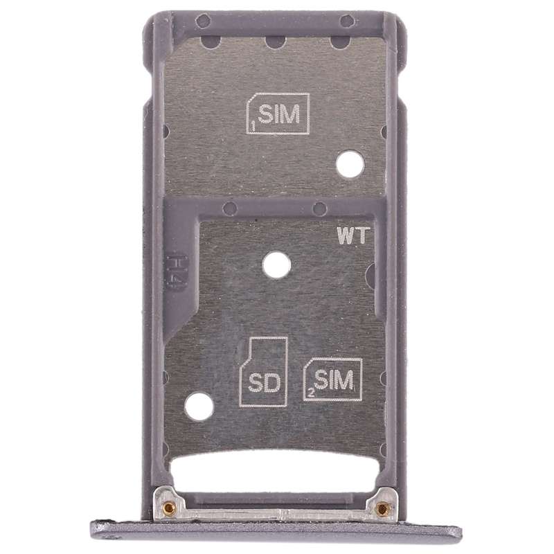 2 SIM Card Tray / Micro SD Card Tray for Huawei Enjoy 6 / AL00(Grey)