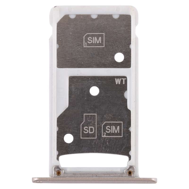 2 SIM Card Tray / Micro SD Card Tray for Huawei Enjoy 6 / AL00(Grey)
