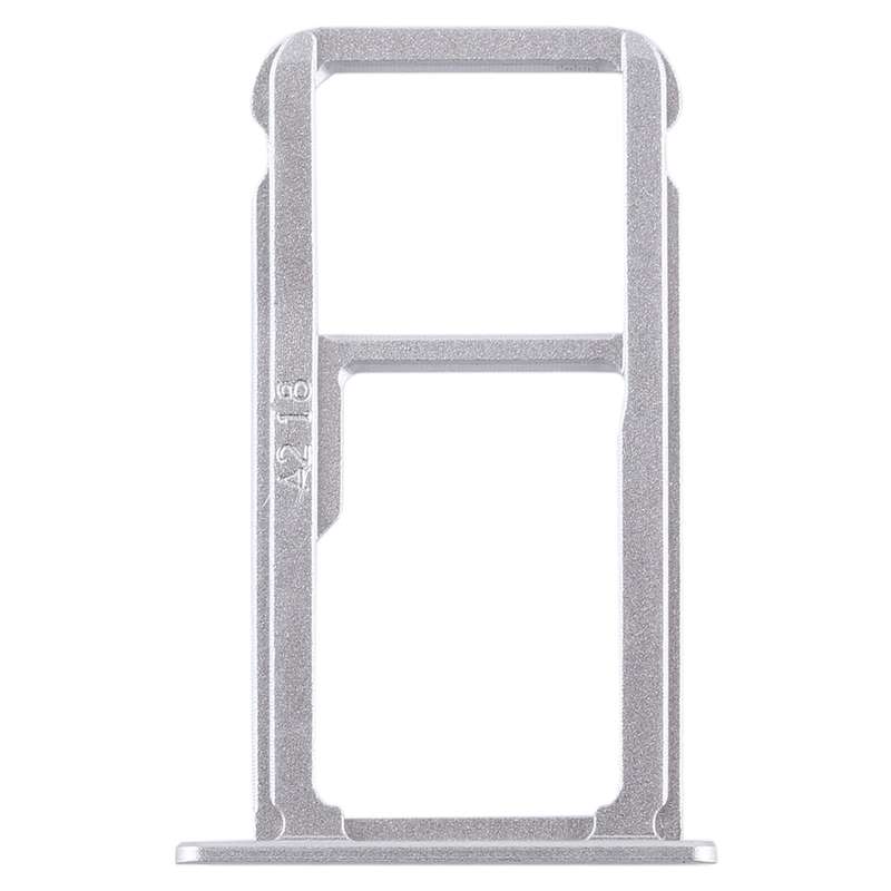 SIM Card Tray + SIM Card Tray / Micro SD Card for Huawei G9 Plus (Silver)