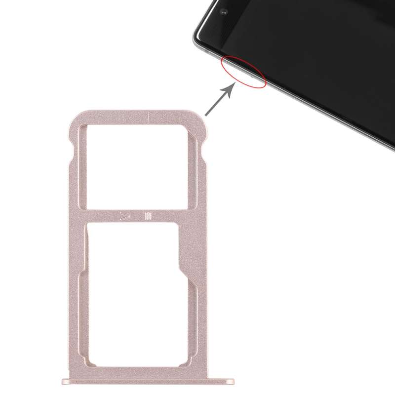 SIM Card Tray + SIM Card Tray / Micro SD Card for Huawei P9 Plus(Grey)