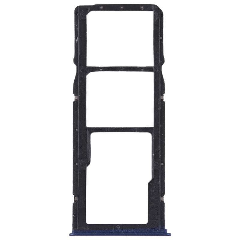 2 SIM Card Tray + Micro SD Card Tray for Huawei Enjoy 8 Plus(Blue)