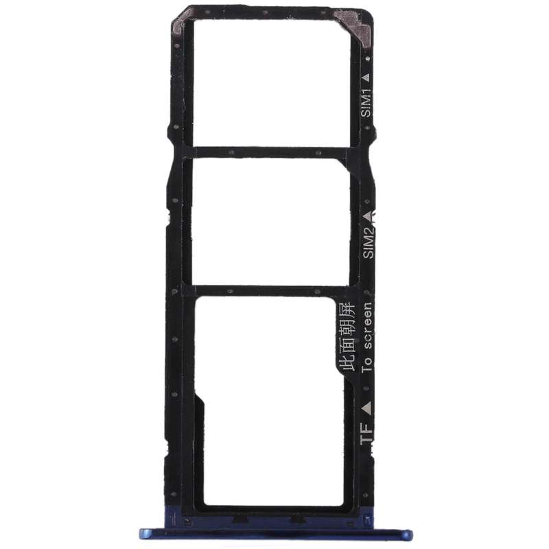 SIM Card Tray + SIM Card Tray + Micro SD Card for Huawei Honor 7A (Blue)