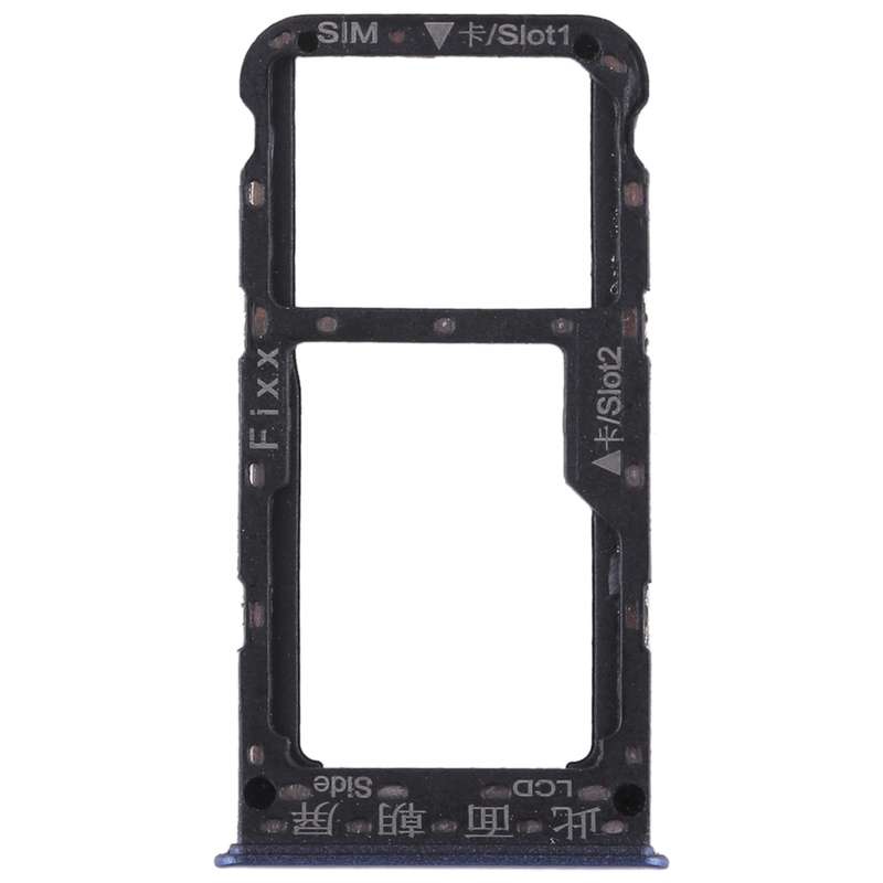 SIM Card Tray + SIM Card Tray / Micro SD Card for Huawei P smart (Enjoy 7S) (Blue)