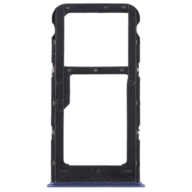 SIM Card Tray + SIM Card Tray / Micro SD Card for Huawei P smart (Enjoy 7S) (Blue)