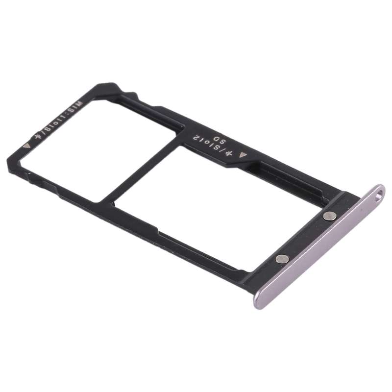 SIM Card Tray + SIM Card Tray / Micro SD Card for Huawei G8 (Silver)