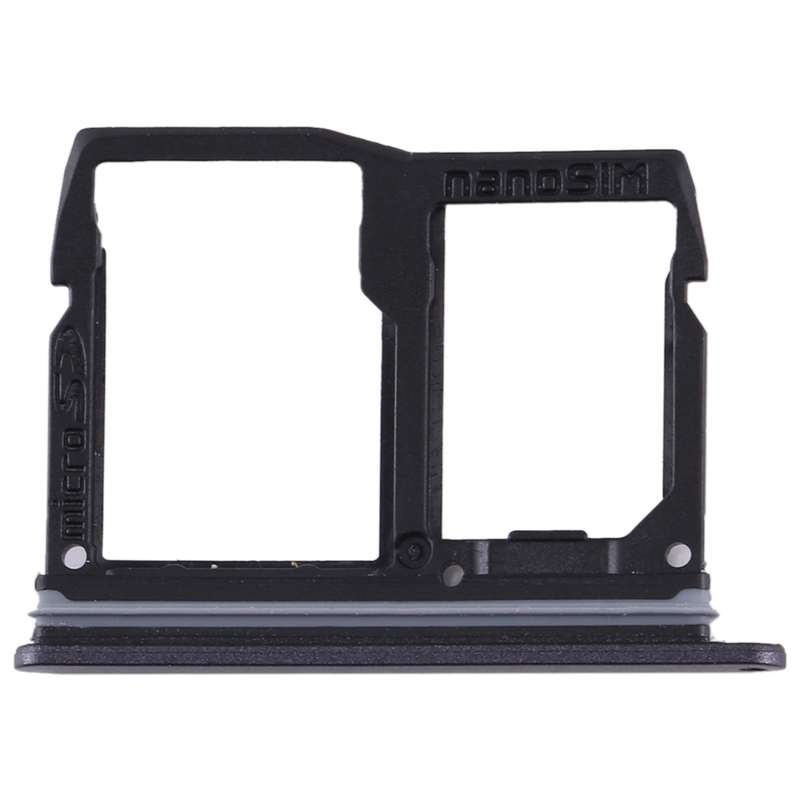 Nano SIM Card Tray + Micro SD Card Tray for LG Stylo 5 / Q720 LM-Q720MS LM-Q720TSW Q720CS (Black)
