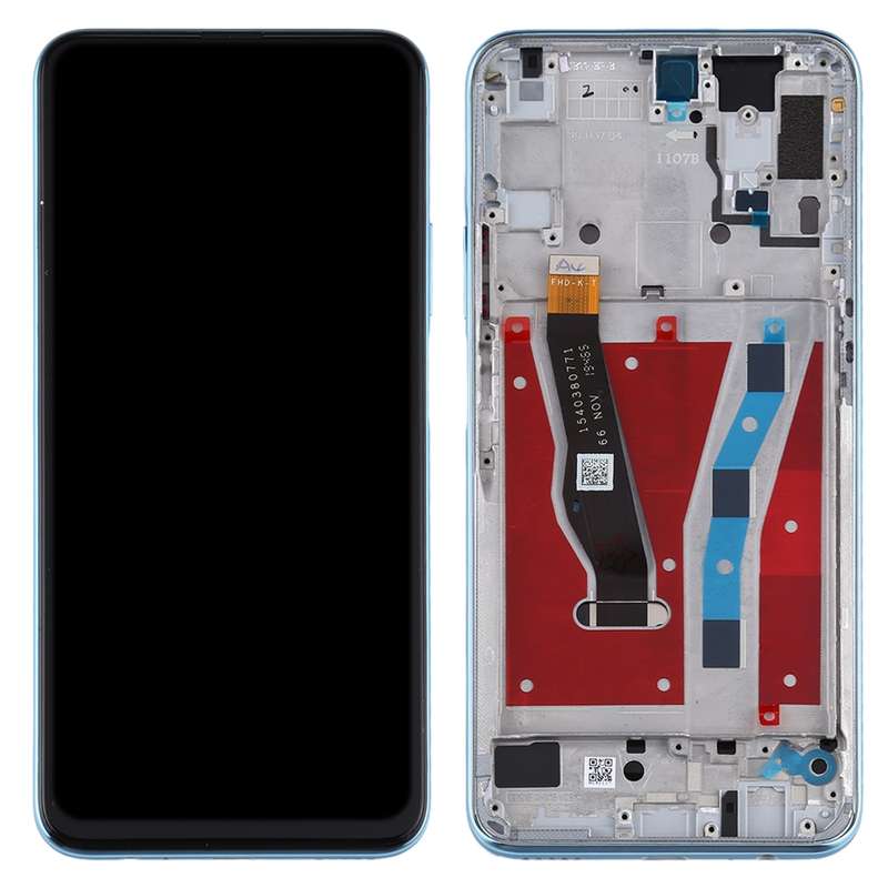 OEM LCD Screen for Huawei P smart Pro 2019 Digitizer Full Assembly with Frame(Blue)