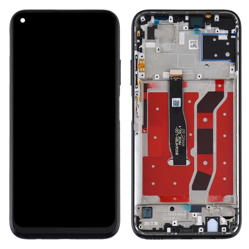 OEM LCD Screen for Huawei Nova 5i Digitizer Full Assembly with Frame(Black)