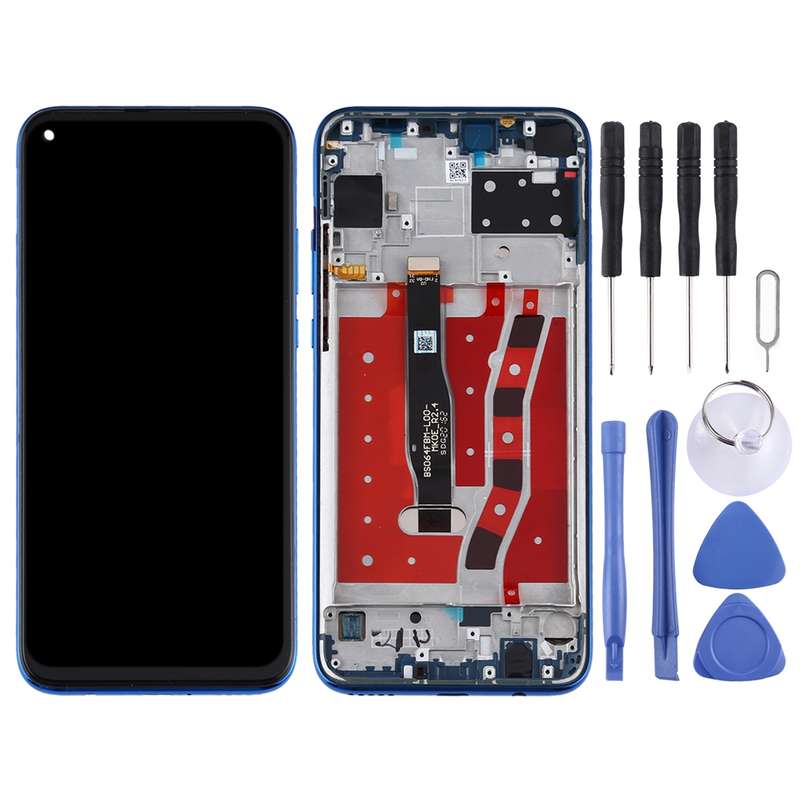 OEM LCD Screen for Huawei Nova 5i Digitizer Full Assembly with Frame(Black)