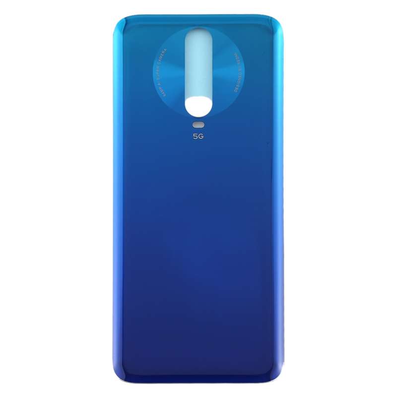Glass Material Battery Back Cover for Xiaomi Redmi K30 5G(Blue)