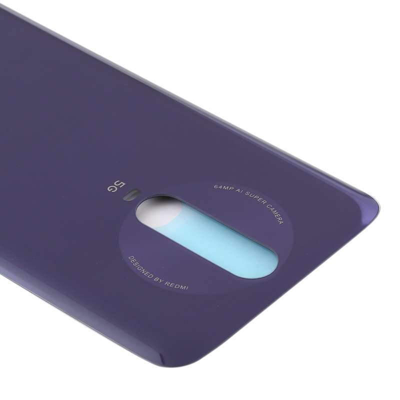 Glass Material Battery Back Cover for Xiaomi Redmi K30 5G(Blue)