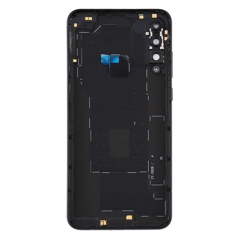 Original Battery Back Cover with Camera Lens Cover for Huawei Y6p(Black)