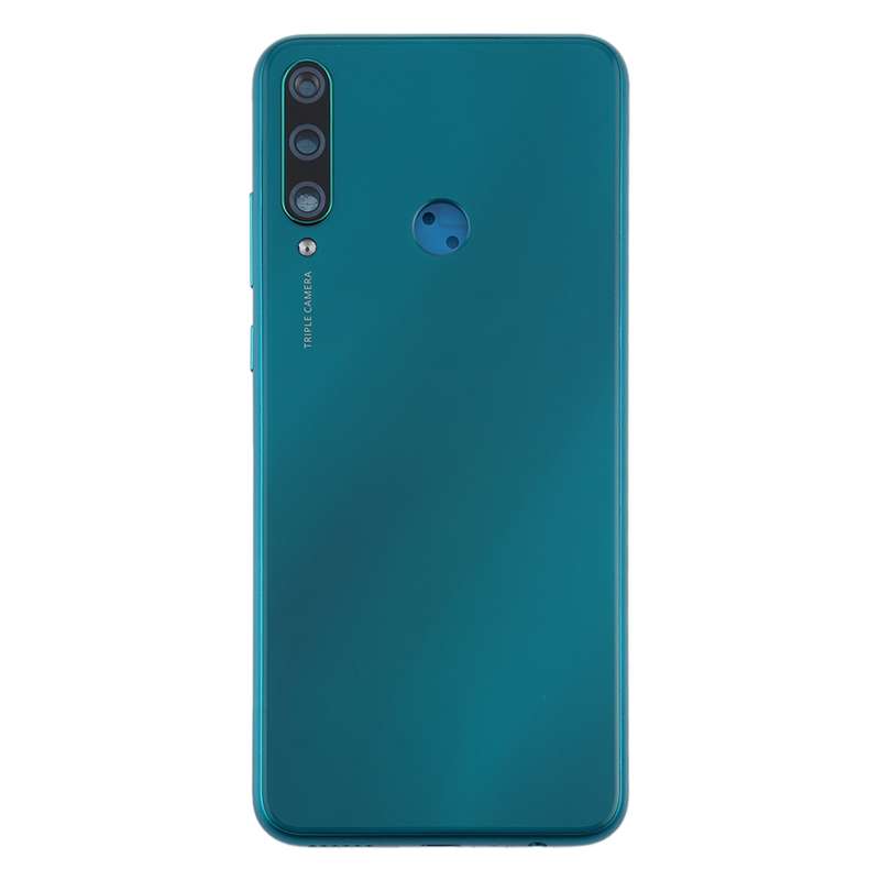 Original Battery Back Cover with Camera Lens Cover for Huawei Y6p(Black)