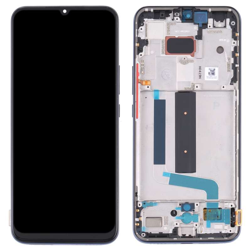 Original AMOLED LCD Screen for Xiaomi Mi 10 Lite 5G with Digitizer Full Assembly(Black)
