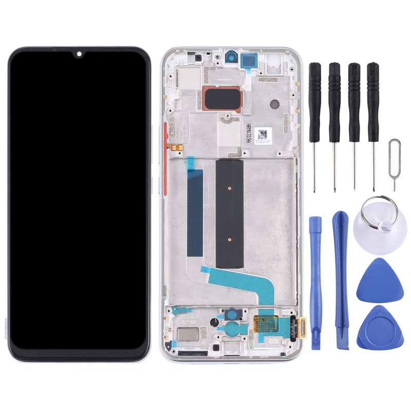 Original AMOLED LCD Screen for Xiaomi Mi 10 Lite 5G with Digitizer Full Assembly(Black)