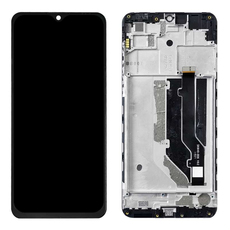 OEM LCD Screen for ZTE Blade 20 Smart / V1050 Digitizer Full Assembly with FrameBlack)