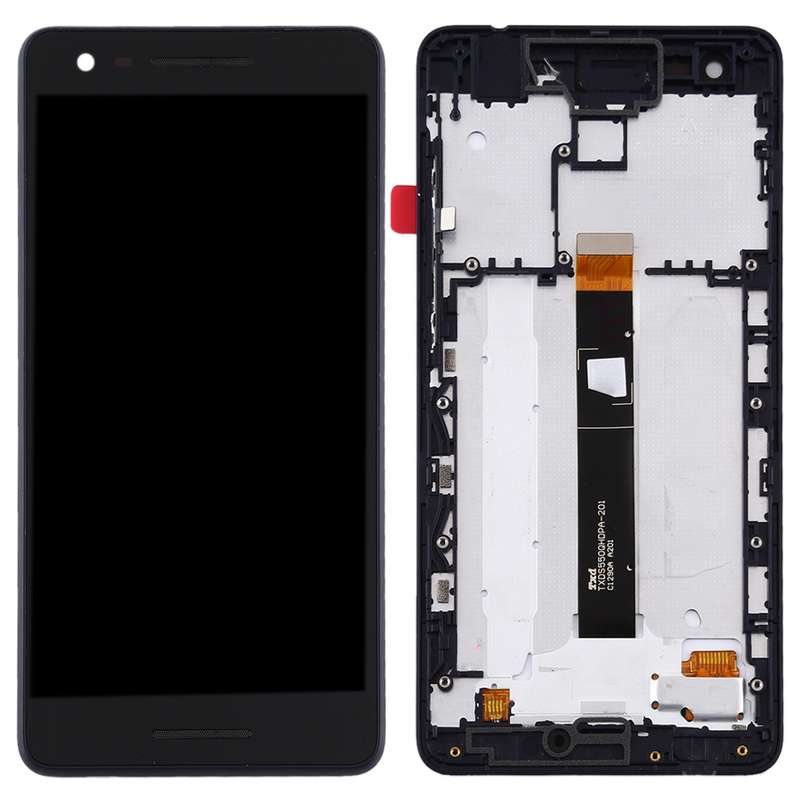 TFT LCD Screen for Nokia 2.1 Digitizer Full Assembly with Frame (Black)