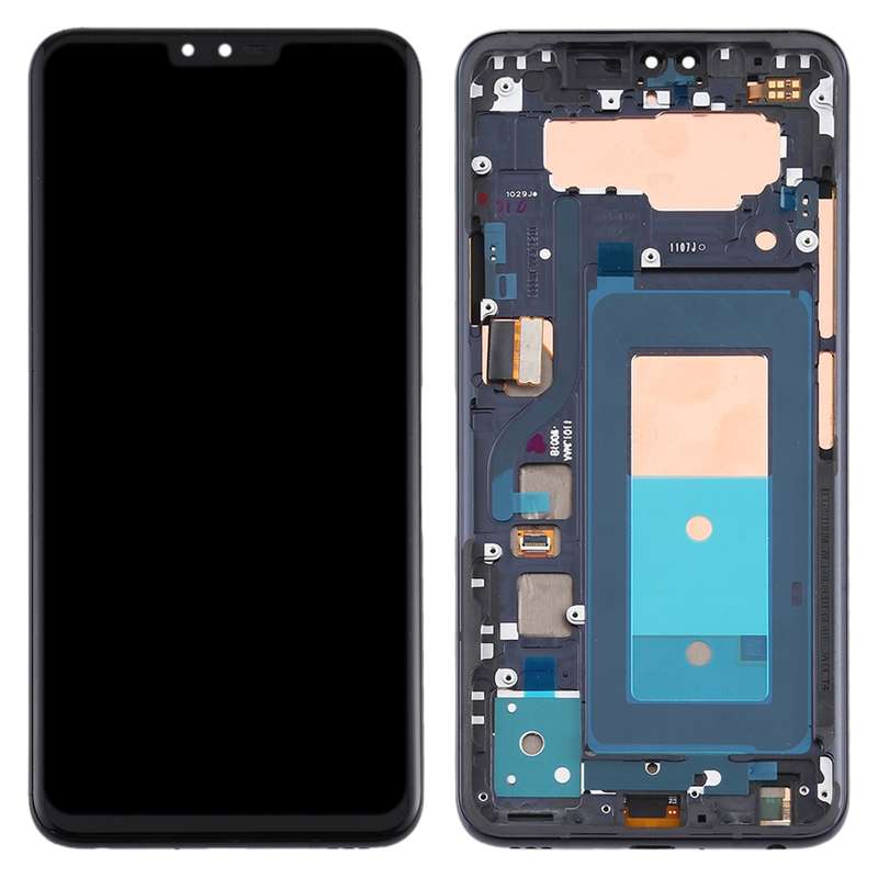 Original LCD Screen for LG V40 ThinQ Digitizer Full Assembly with Frame(Black)