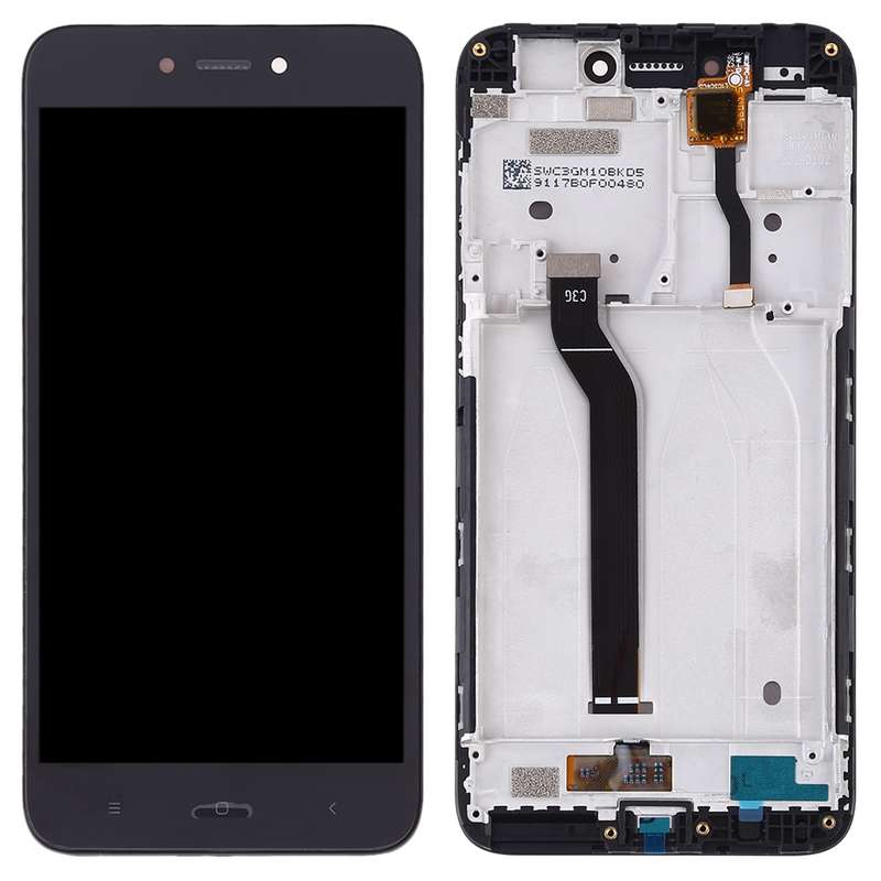 TFT LCD Screen for Xiaomi Redmi Go Digitizer Full Assembly with Frame(Black)