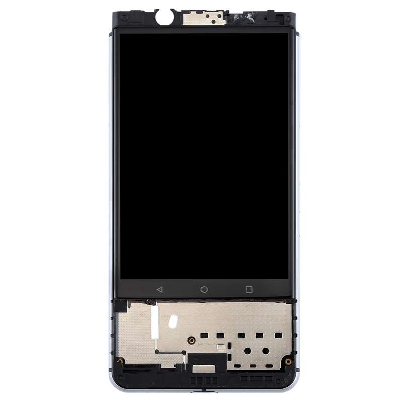 OEM LCD Screen for BlackBerry Keyone Digitizer Full Assembly with Frame(Silver)